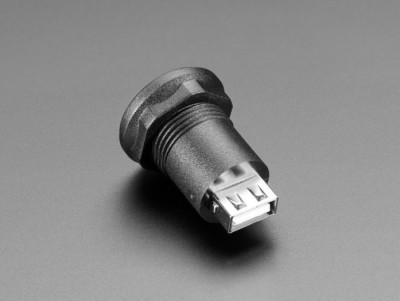 [로봇사이언스몰][로봇사이언스몰][Adafruit][에이다프루트] USB B Jack to USB A Jack Round Panel Mount Adapter id:4212>>메이키 활동에 필요한 센서, 헤더, 건전지홀더 등