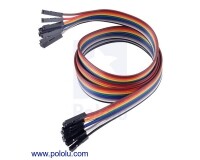 [로봇사이언스몰][Pololu][폴로루] Ribbon Cable Premium Jumper Wires 10-Color F-F 24inch (60 cm) #4569