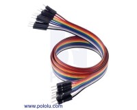 [로봇사이언스몰][Pololu][폴로루] Ribbon Cable Premium Jumper Wires 10-Color M-M 24inch (60 cm) #4571