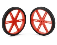 [로봇사이언스몰][Pololu][폴로루] Pololu Wheel 80×10mm Pair - Red #1431