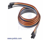 [로봇사이언스몰][Pololu][폴로루] Ribbon Cable Premium Jumper Wires 10-Color F-F 36inch (90 cm) #4584