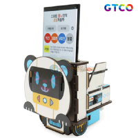 [로봇사이언스몰] SA GTCO 스마트 광코딩 서빙 판다로봇(1인용 포장)