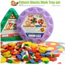 패턴블럭 수놀이판-Pattern Blocks Work Tray Set)